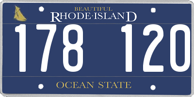 RI license plate 178120