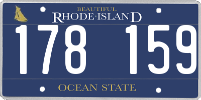 RI license plate 178159