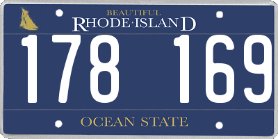 RI license plate 178169
