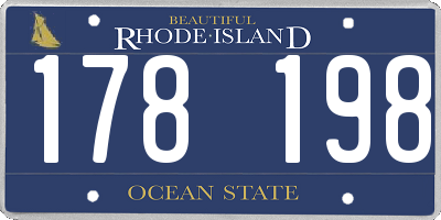 RI license plate 178198