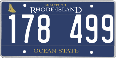 RI license plate 178499