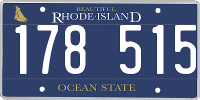 RI license plate 178515