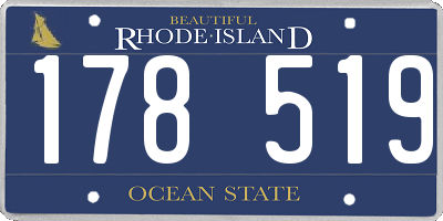 RI license plate 178519