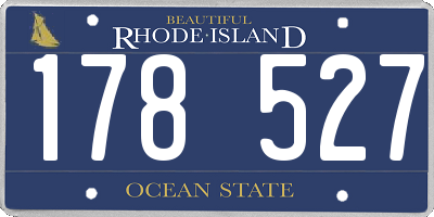 RI license plate 178527