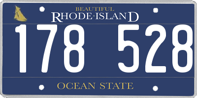 RI license plate 178528