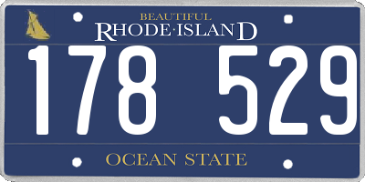 RI license plate 178529