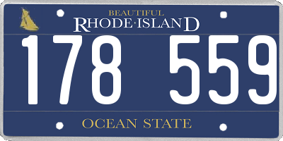 RI license plate 178559