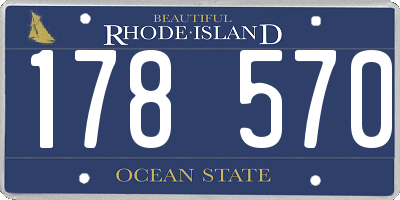 RI license plate 178570