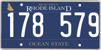 RI license plate 178579