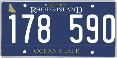 RI license plate 178590