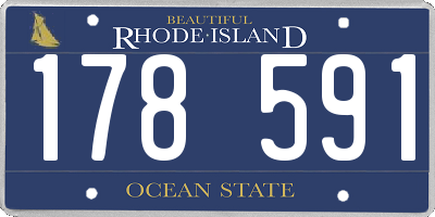 RI license plate 178591