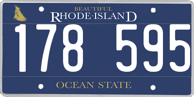 RI license plate 178595