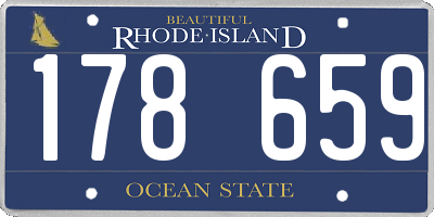 RI license plate 178659