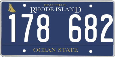 RI license plate 178682