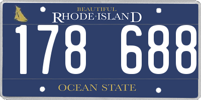 RI license plate 178688