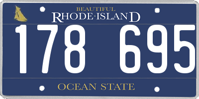 RI license plate 178695