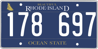 RI license plate 178697