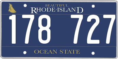 RI license plate 178727
