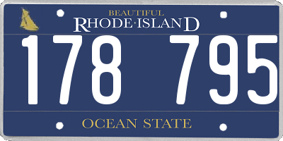 RI license plate 178795