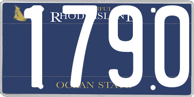 RI license plate 1790