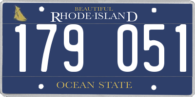 RI license plate 179051