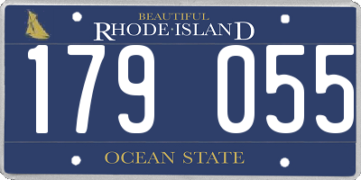 RI license plate 179055