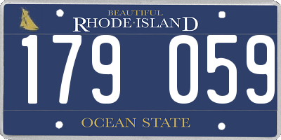 RI license plate 179059