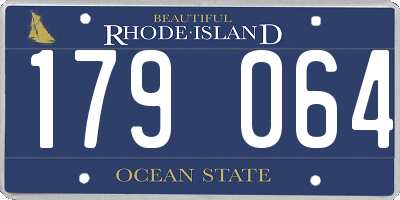 RI license plate 179064