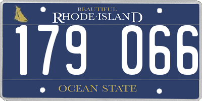 RI license plate 179066