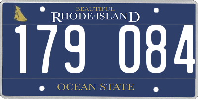 RI license plate 179084