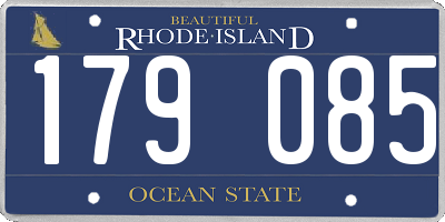 RI license plate 179085