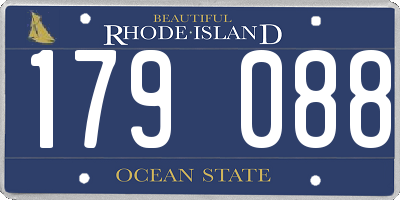 RI license plate 179088