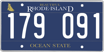 RI license plate 179091