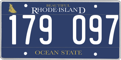 RI license plate 179097