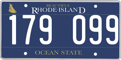 RI license plate 179099