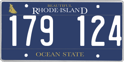 RI license plate 179124