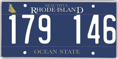 RI license plate 179146