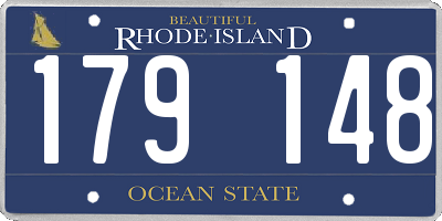 RI license plate 179148