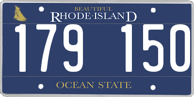 RI license plate 179150
