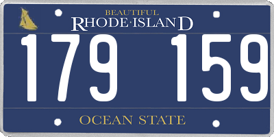 RI license plate 179159