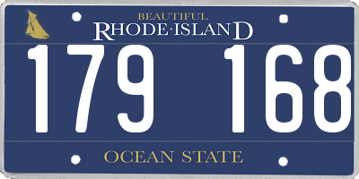 RI license plate 179168