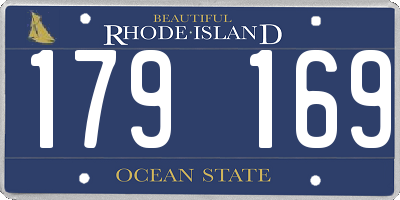 RI license plate 179169