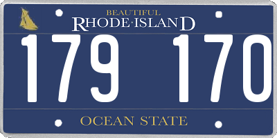 RI license plate 179170