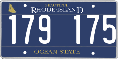 RI license plate 179175