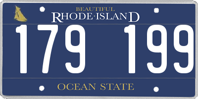 RI license plate 179199