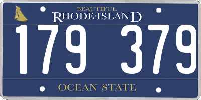RI license plate 179379