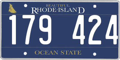 RI license plate 179424