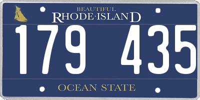 RI license plate 179435