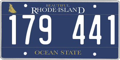 RI license plate 179441