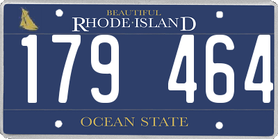 RI license plate 179464